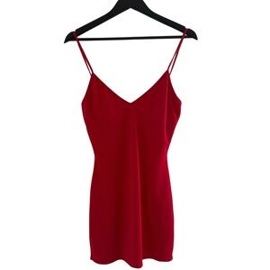 Vintage Red Stretchy Mini Dress